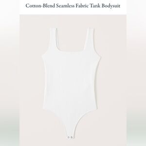 White Seamless Tank Bodysuit NWOT